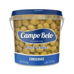 AZEITONA VERDE INTEIRA CAMPO BELO BALDE C/ 2KG