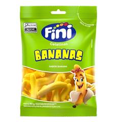 BALA DE GELATINA FINI BANANAS PACOTE C/ 80G