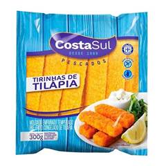 TIRINHAS DE TILÁPIA COSTA SUL PACOTE 300G