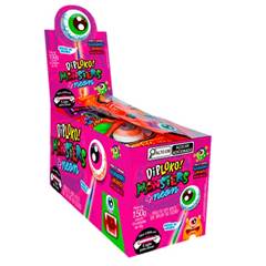 PIRULITO DIPLOKO MONSTERS OLHO NEON DISPLAY C/ 15X10G