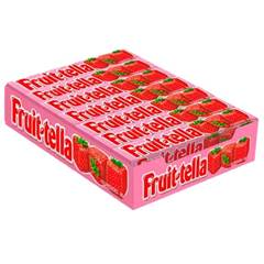 BALA MASTIGÁVEL FRUITTELLA MORANGO VITA C DISPLAY C/ 16X40G