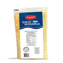 QUEIJO MUSSARELA EM FIAPOS MANDAKÁ PACOTE C/ APROX. 1 KG