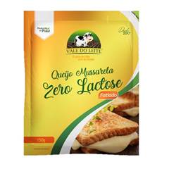 QUEIJO MUSSARELA FATIADO ZERO LACTOSE VALE DO LEITE PACOTE 150G