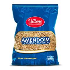 AMENDOIM TORRADO GRANULADO VABENE PACOTE 1,05KG