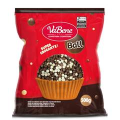 CEREAL MINI CHOCOLATE AO LEITE E BRANCO VABENE PACOTE 500G