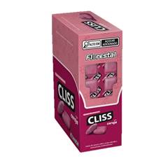 CHICLE CLISS CARTELA CEREJA FLORESTAL DISPLAY C/ 201G