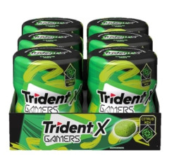 GOMA TRIDENT X GARR CITRUS POTE DISPLAY C/ 6X48,3G