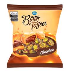 BALA BUTTER TOFFEES CHOCOLATE PACOTE C/ 90G