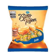 BALA BUTTER TOFFEES LEITE PACOTE C/ 400G