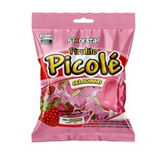 PIRULITO PICOLÉ MORANGO FLORESTAL PACOTE 55G