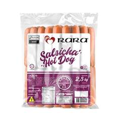 SALSICHA HOT DOG RARA PACOTE 2,5KG