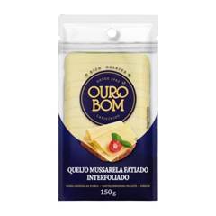 QUEIJO MUSSARELA FATIADO OURO BOM PACOTE 150G