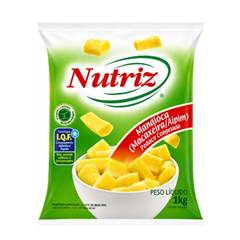 MANDIOCA EM PEDAÇOS NUTRIZ PACOTE 1 KG