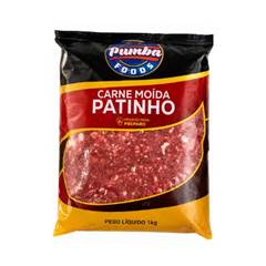 CARNE MOÍDA PATINHO PUMBA FOODS PACOTE C/ 1KG