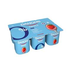 IOGURTE POLPA MORANGO ZERO DANONE BANDEJA 510G (C/ 6X85G)