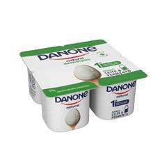 IOGURTE POLPA NATURAL DESNATADO DANONE BANDEJA 340G (C/ 4X85G)