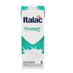 LEITE DESNATADO UHT ITALAC 1L (CAIXA C/12)